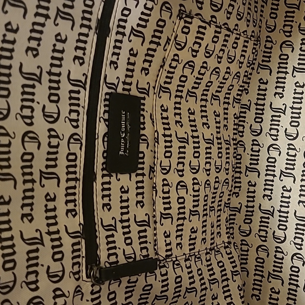 NWT Juicy Couture Black Embossed Weekender Travel Bag - Picture 13 of 16